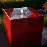 Gartenbrunnen aus Aluminium ( farbig ) "Le Cube"