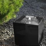 Gartenbrunnen aus Aluminium ( farbig ) "Le Cube"